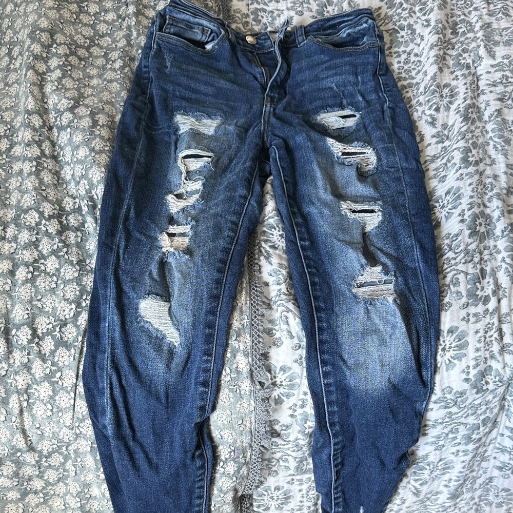 KanCan Ripped Blue Skinny Jeans